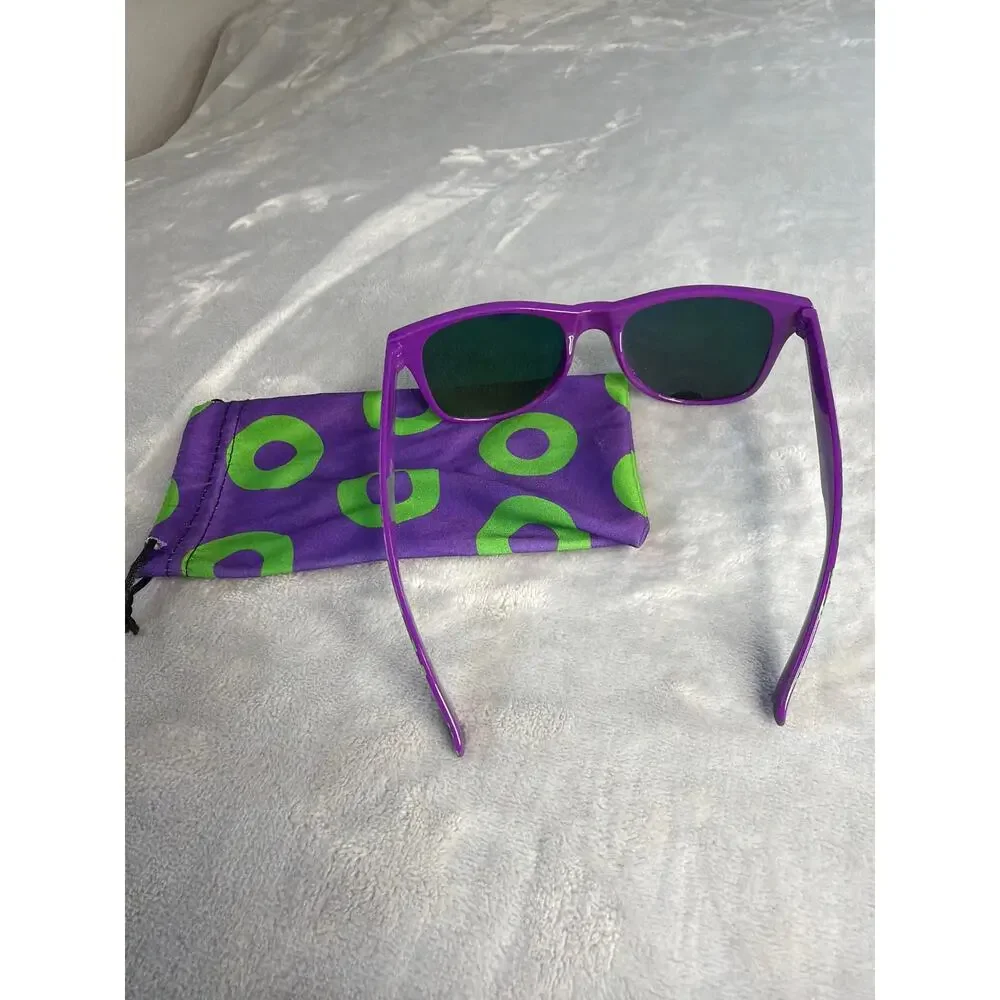Phish Fishman Donut Sunglasses Mirrored Pink Gold Lens Jam Band Pouch Lot Merch